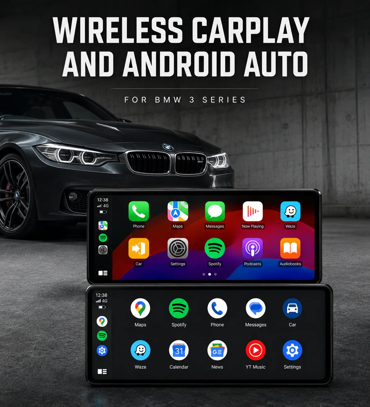 BMW 3 Series F30 F31 F34 F80 (2010-2017) 12.3" HD Plug & Play Apple CarPlay & Android Auto Head Unit Upgrade Kit – Wireless Touchscreen GPS Stereo Replacement - Image 8
