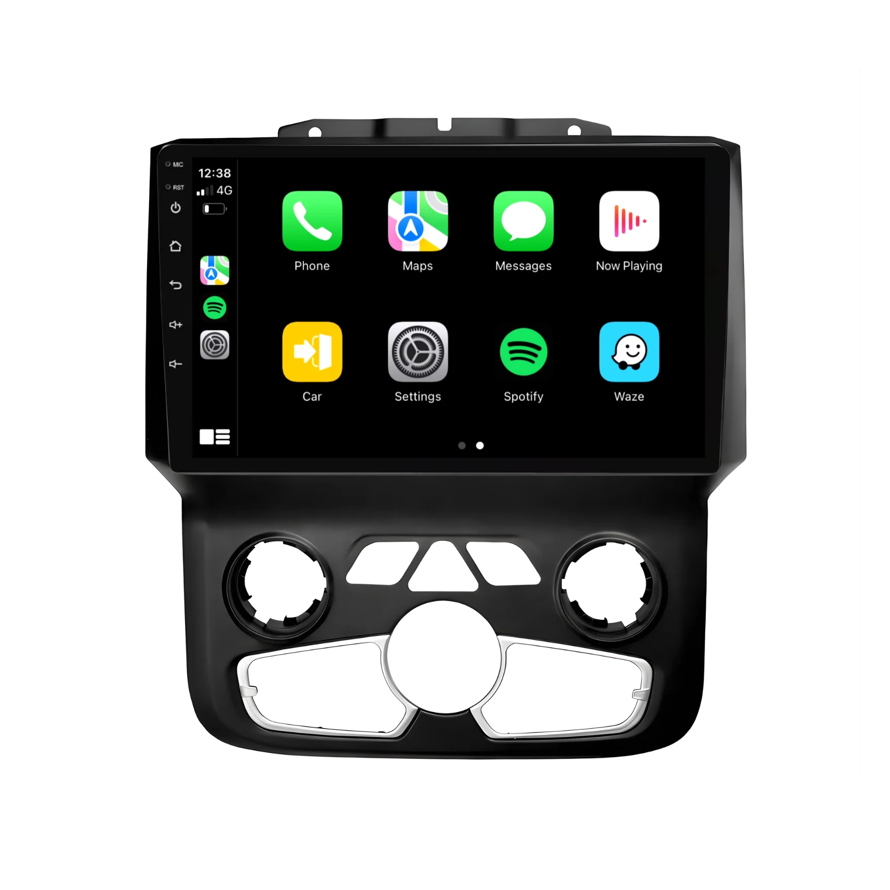 Dodge RAM 1500/2500 (2013-2019) Plug & Play Head Unit Upgrade Kit: Car Radio with Wireless & Wired Apple CarPlay & Android Auto - Image 2