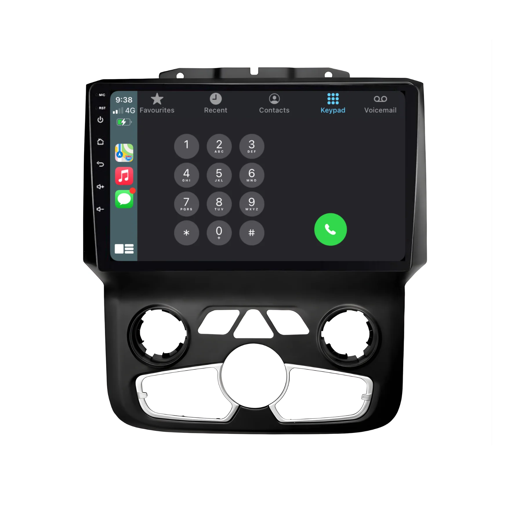 Dodge RAM 1500/2500 (2013-2019) Plug & Play Head Unit Upgrade Kit: Car Radio with Wireless & Wired Apple CarPlay & Android Auto - Image 4