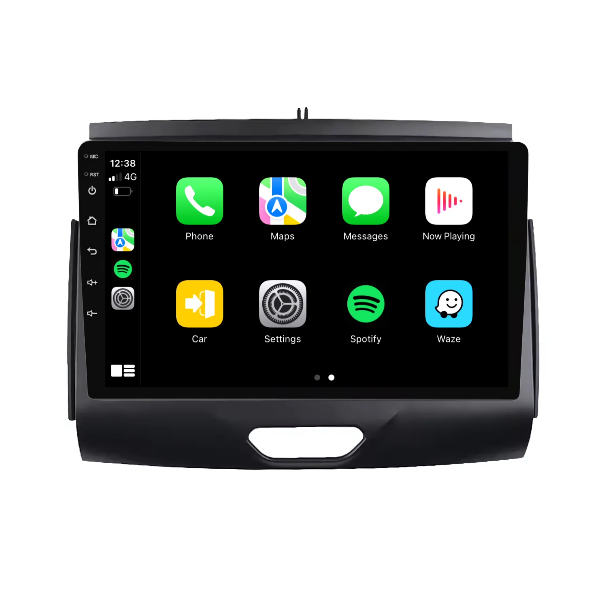Ford Ranger / Everest BLACK (2015-2020) Plug & Play Head Unit Upgrade Kit: Car Radio with Wireless & Wired Apple CarPlay & Android Auto - Image 2