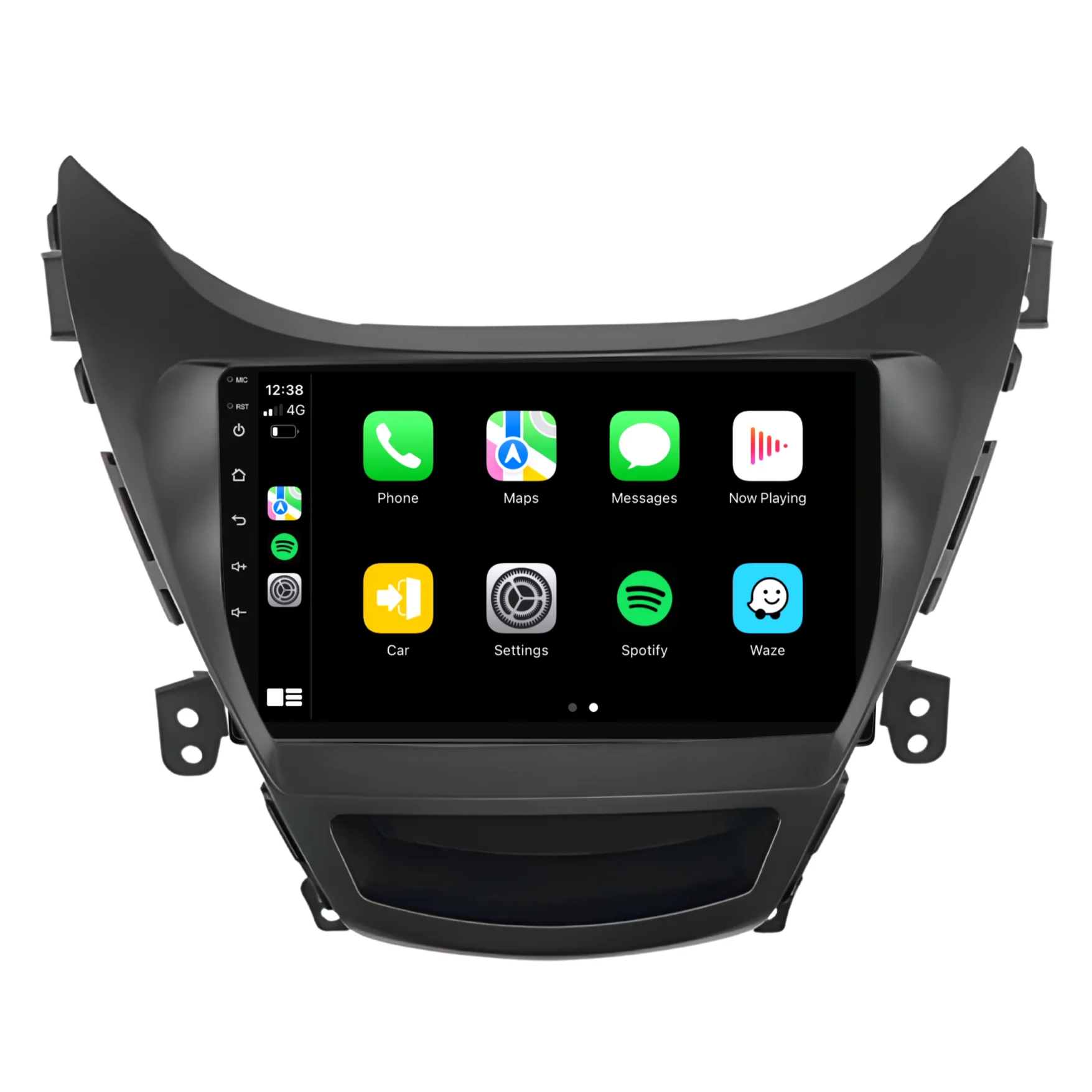 Hyundai Elantra (2011-2014) Plug & Play Head Unit Upgrade Kit: Car Radio with Wireless & Wired Apple CarPlay & Android Auto