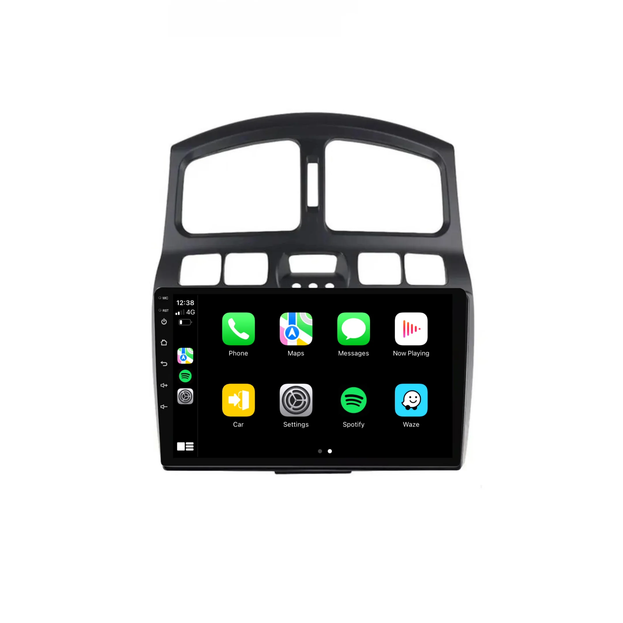 Hyundai Santa Fe (2000-2006) Plug & Play Head Unit Upgrade Kit: Car Radio with Wireless & Wired Apple CarPlay & Android Auto