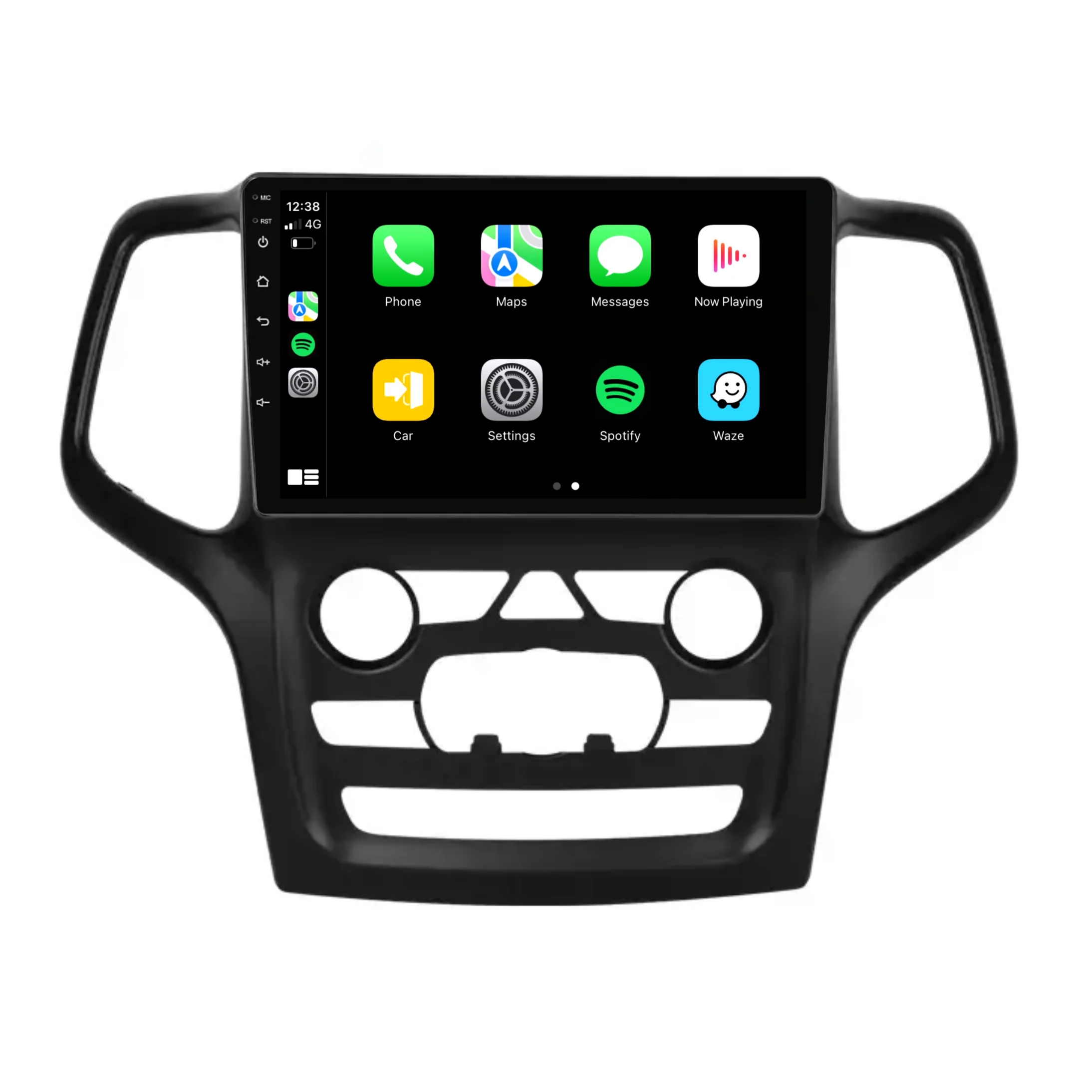 Jeep Grand Cherokee (2014-2022) Plug & Play Head Unit Upgrade Kit: Car Radio with Wireless & Wired Apple CarPlay & Android Auto - Image 2