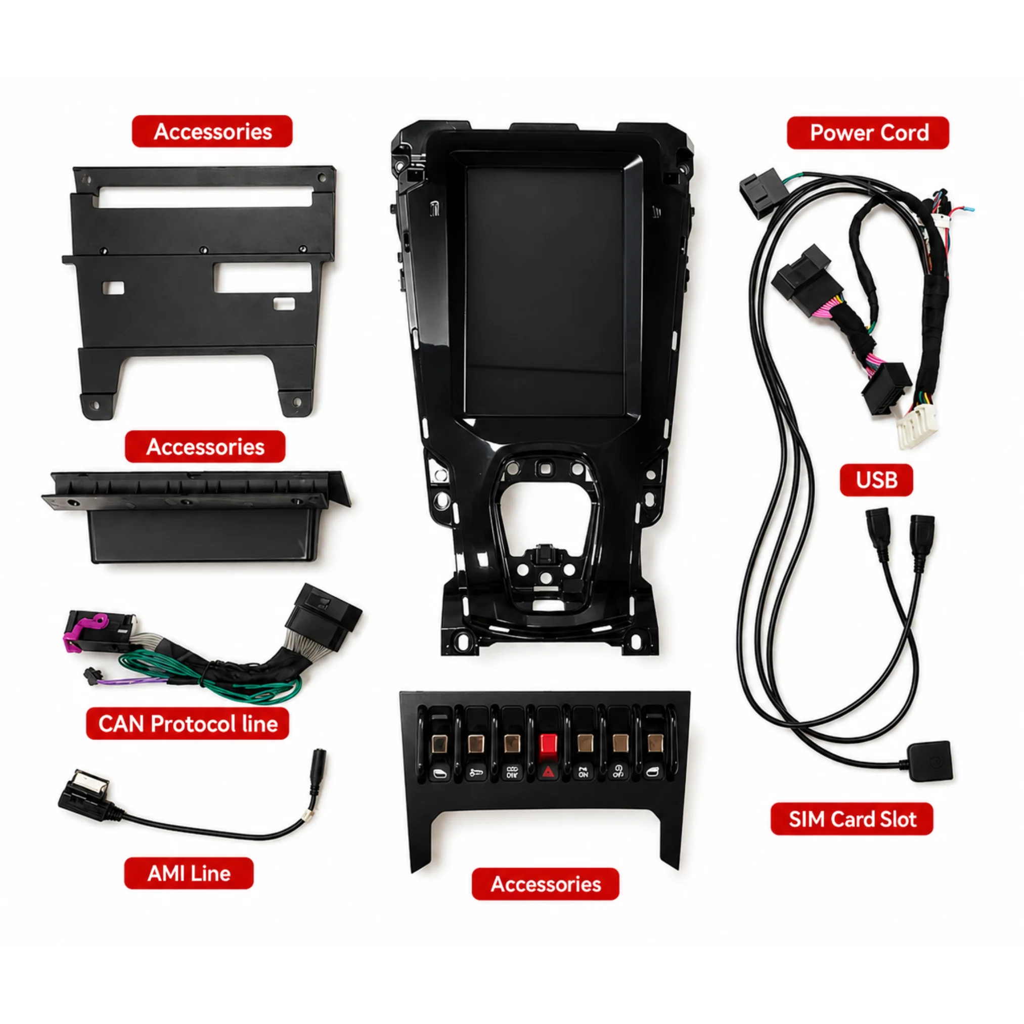 Lamborghini Huracan (2014-2018) 10.4" HD Plug & Play Car Head Unit Dash Screen Upgrade Kit with Wireless CarPlay and Android Auto - Premium Dash Upgrade Kit - Image 7