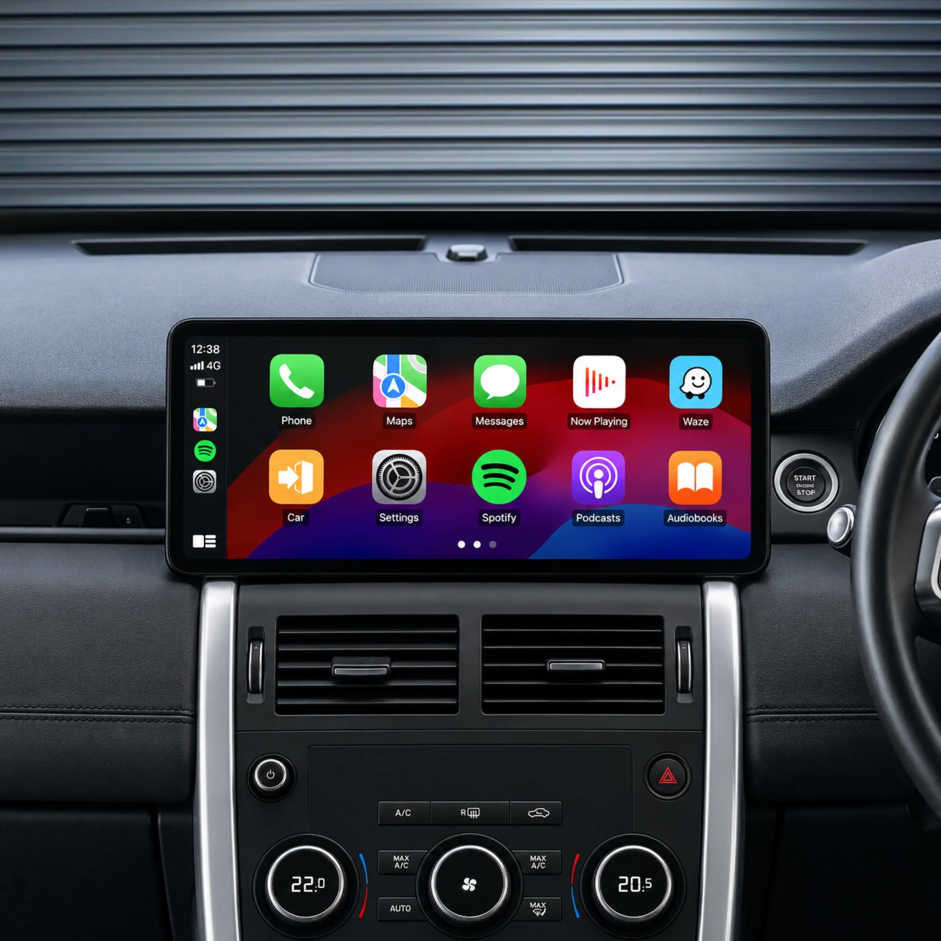 Land Rover Discovery Sport 12.3" HD Premium (2015-2019) Plug & Play Head Unit Upgrade Kit: Car Radio with Wireless & Wired Apple CarPlay & Android Auto