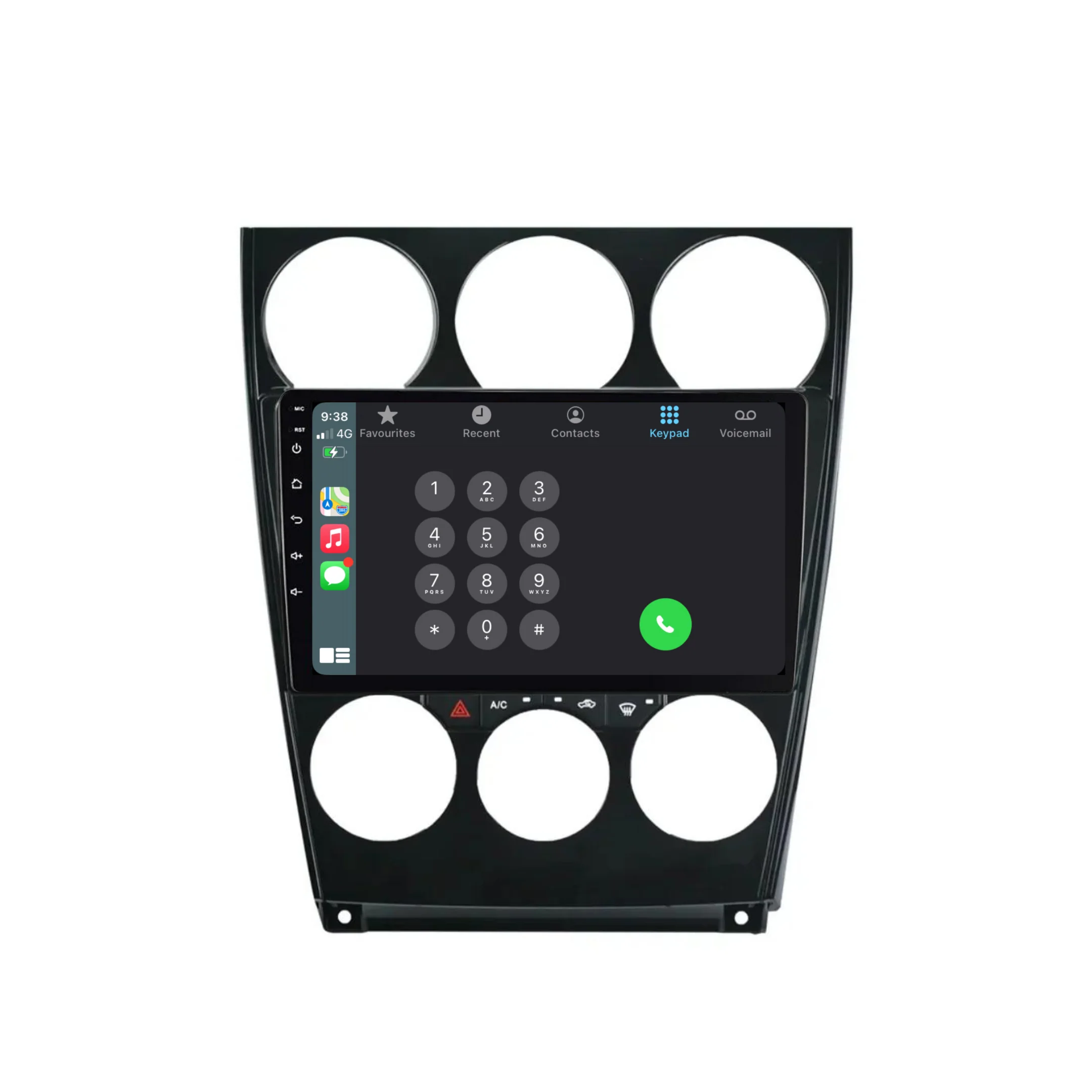 Mazda 6 (2002-2008) Plug & Play Head Unit Upgrade Kit: Car Radio with Wireless & Wired Apple CarPlay & Android Auto - Image 4