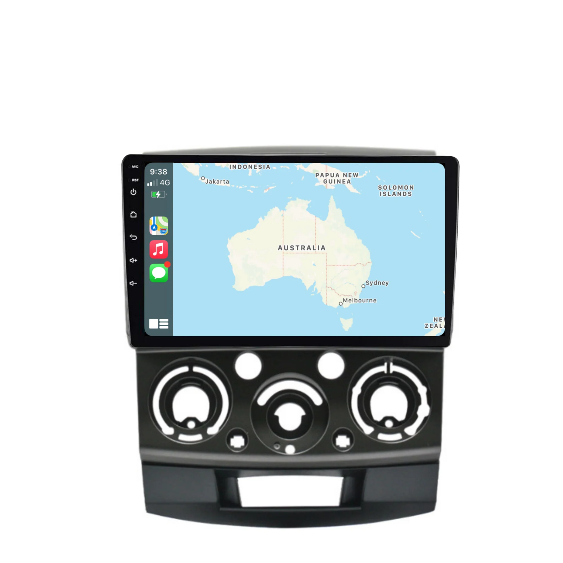 Mazda BT-50 (2006-2010) Plug & Play Head Unit Upgrade Kit: Car Radio with Wireless & Wired Apple CarPlay & Android Auto - Image 3
