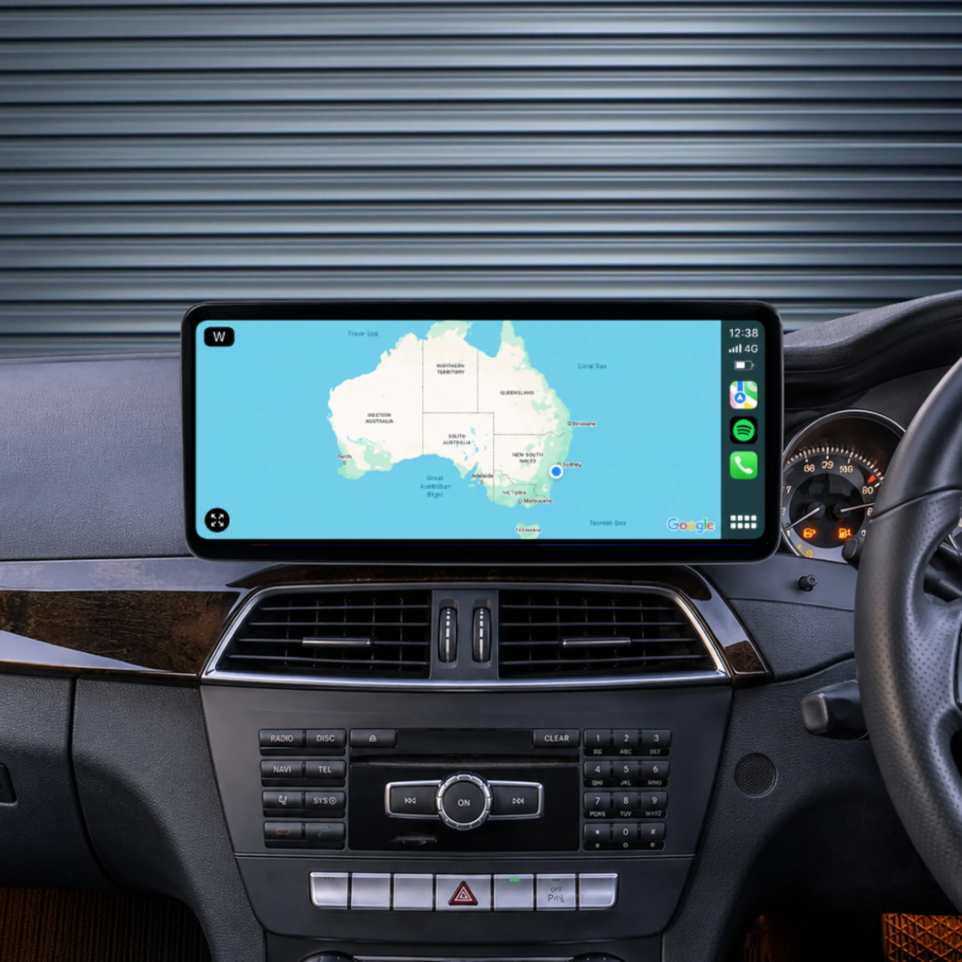 Mercedes Benz C-Class W204 (2012-2014) 12.3" HD Large Premium Plug & Play Head Unit Upgrade Kit: Car Radio with Wireless & Wired Apple CarPlay & Android Auto - Image 2