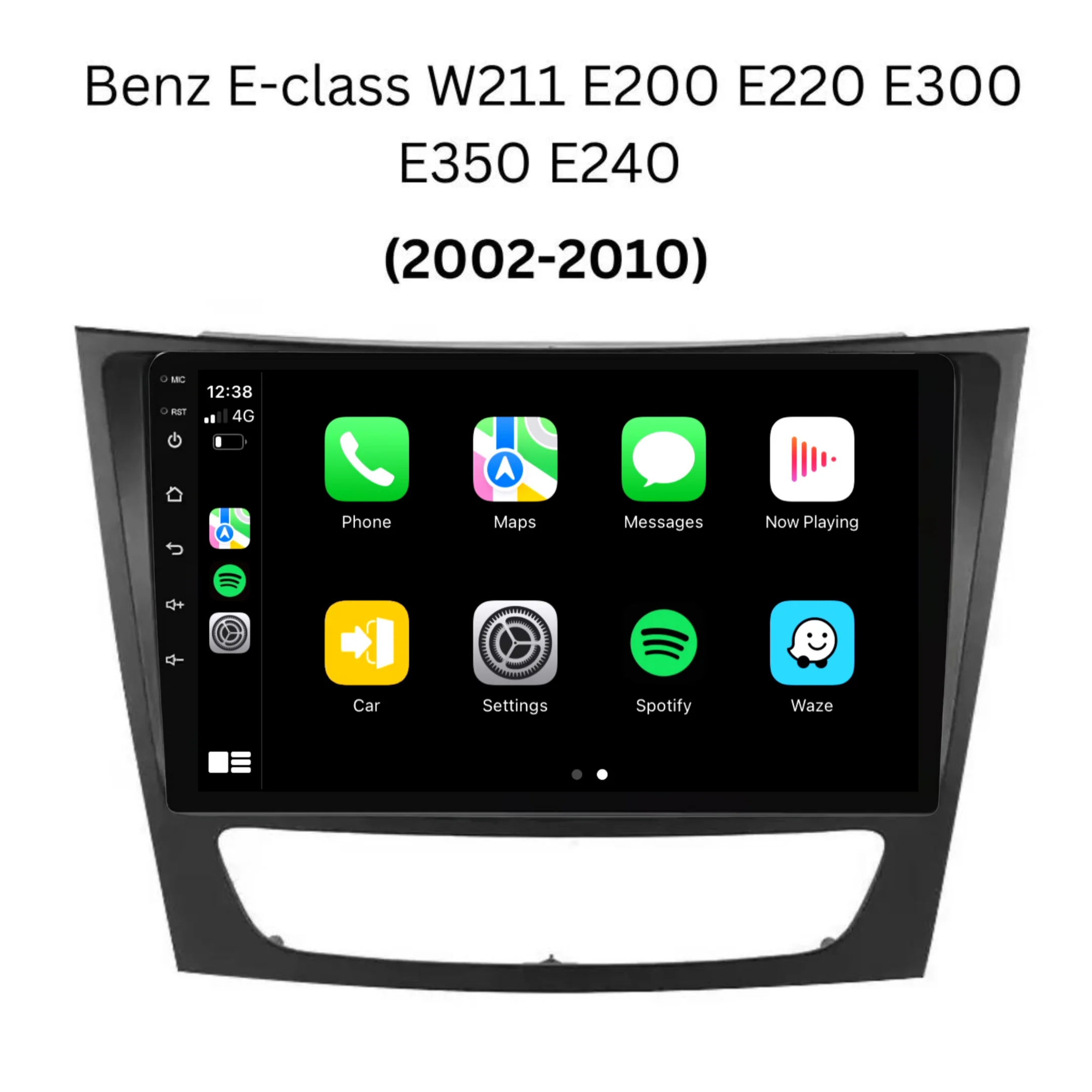 Mercedes Benz E-Class W211 (2002-2010) Plug & Play Head Unit Upgrade Kit: Car Radio with Wireless & Wired Apple CarPlay & Android Auto - Image 2