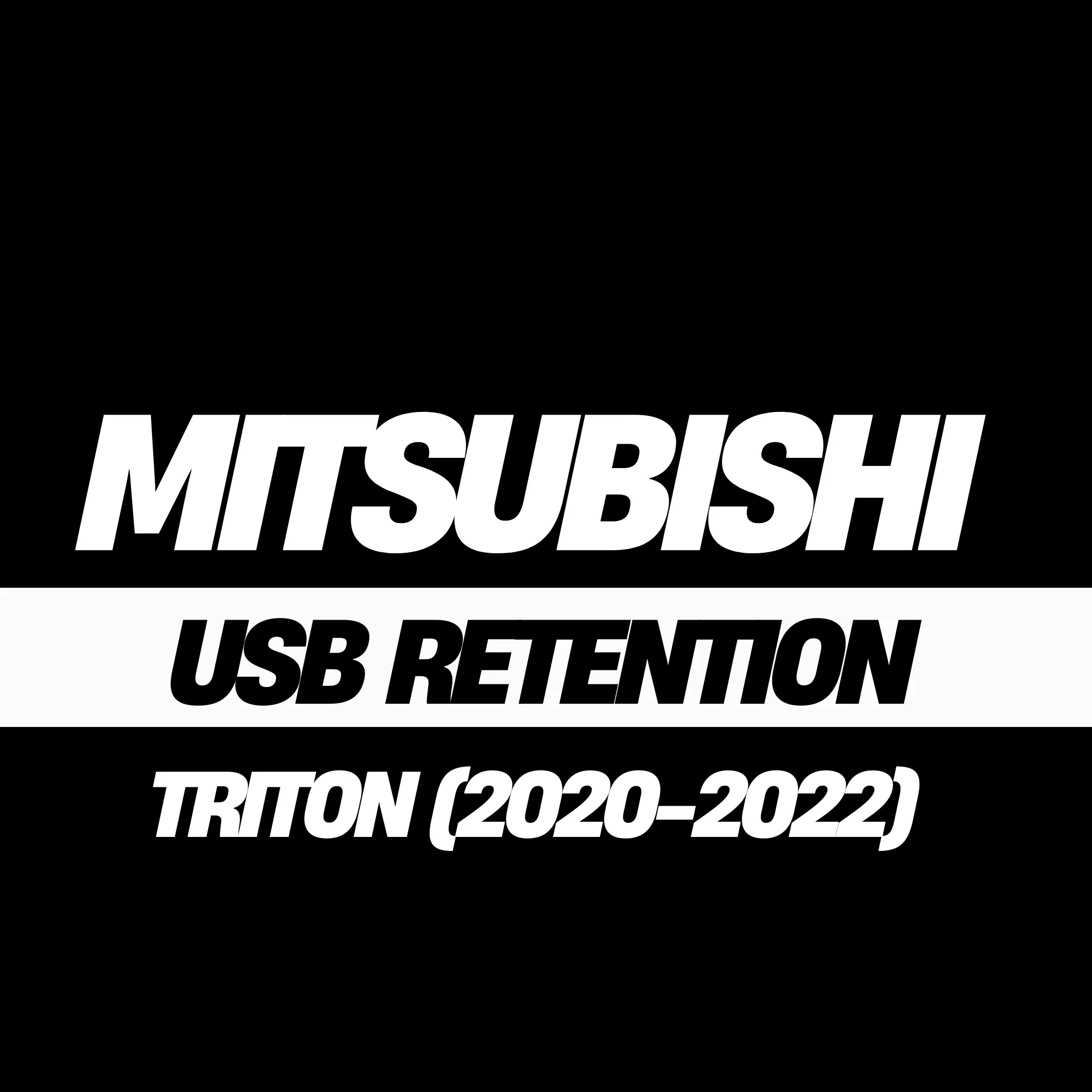 Mitsubishi Triton (2020-2022) USB Retention Cable Set