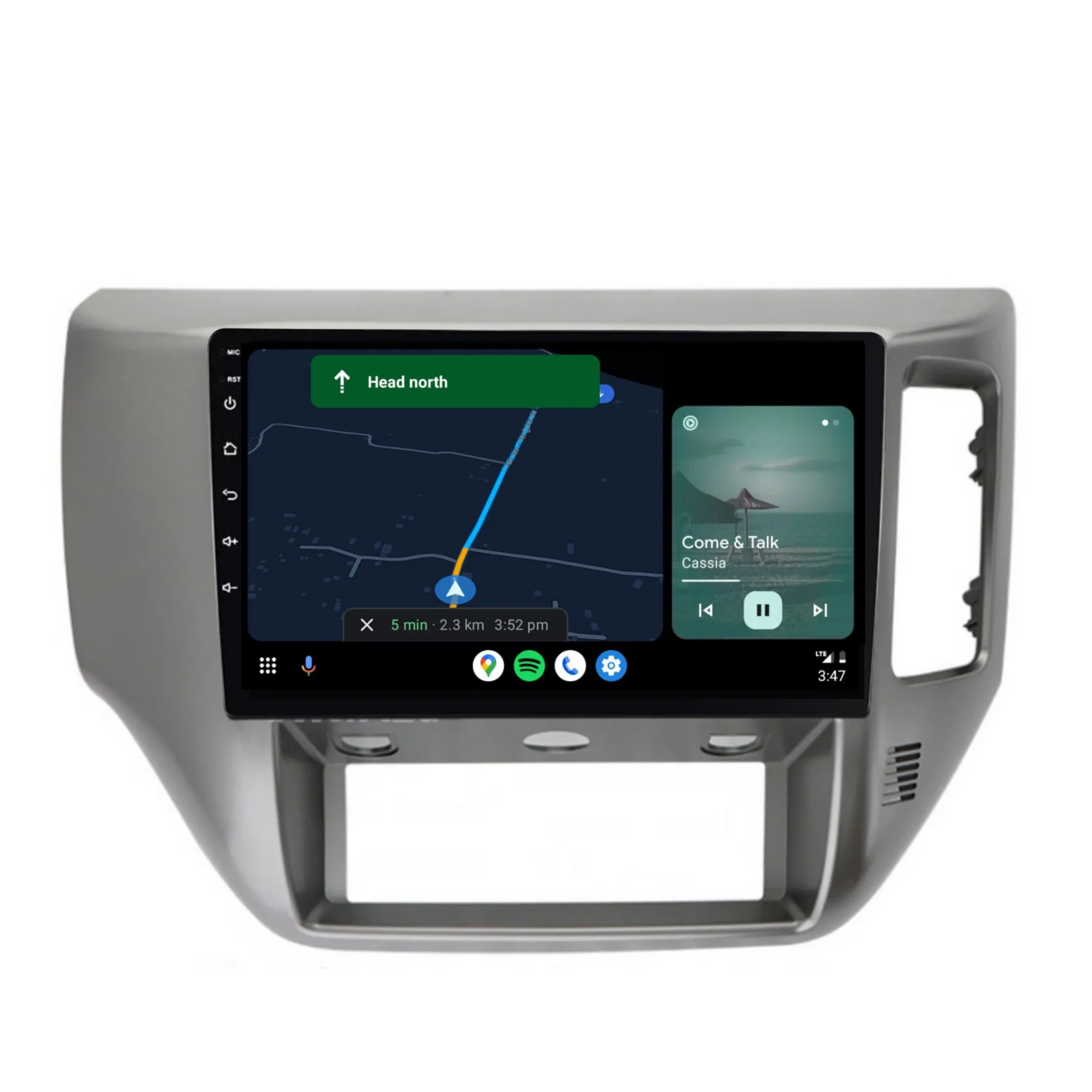 Nissan GU Patrol Gray (2004-2016) Plug & Play Head Unit Upgrade Kit: Car Radio with Wireless & Wired Apple CarPlay & Android Auto - Image 5