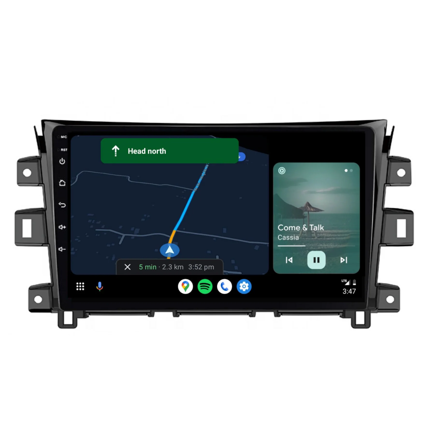 Nissan Navara NP300 / D23 / Pro-4x (2019-2024) Plug & Play Head Unit Upgrade Kit: Car Radio with Wireless & Wired Apple CarPlay & Android Auto - Image 4