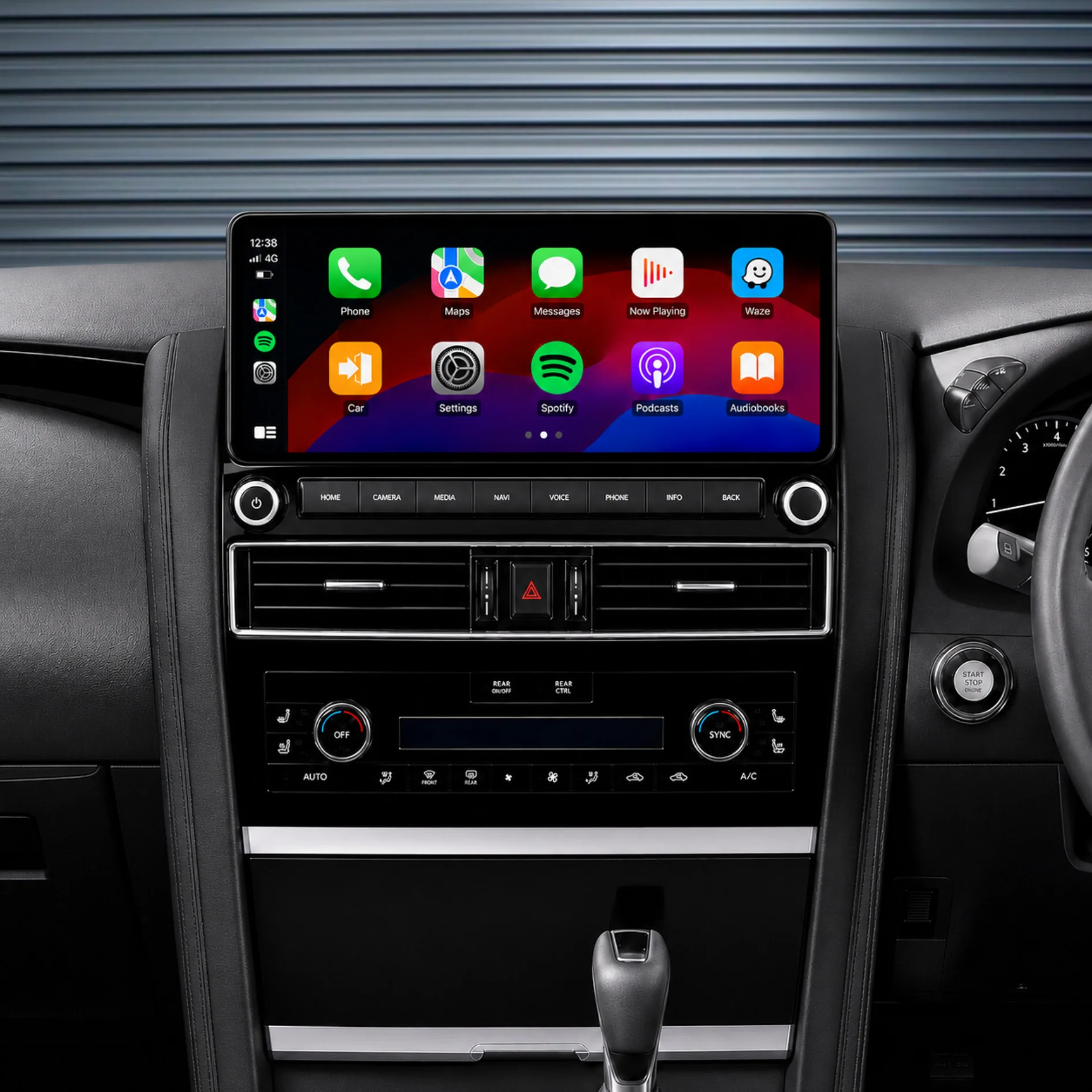 Nissan Patrol Y62 Ti / Ti-L / Warrior (2010 - 2024) 12.3" HD Plug & Play Head Unit Upgrade Kit: Car Radio with Wireless & Wired Apple CarPlay & Android Auto
