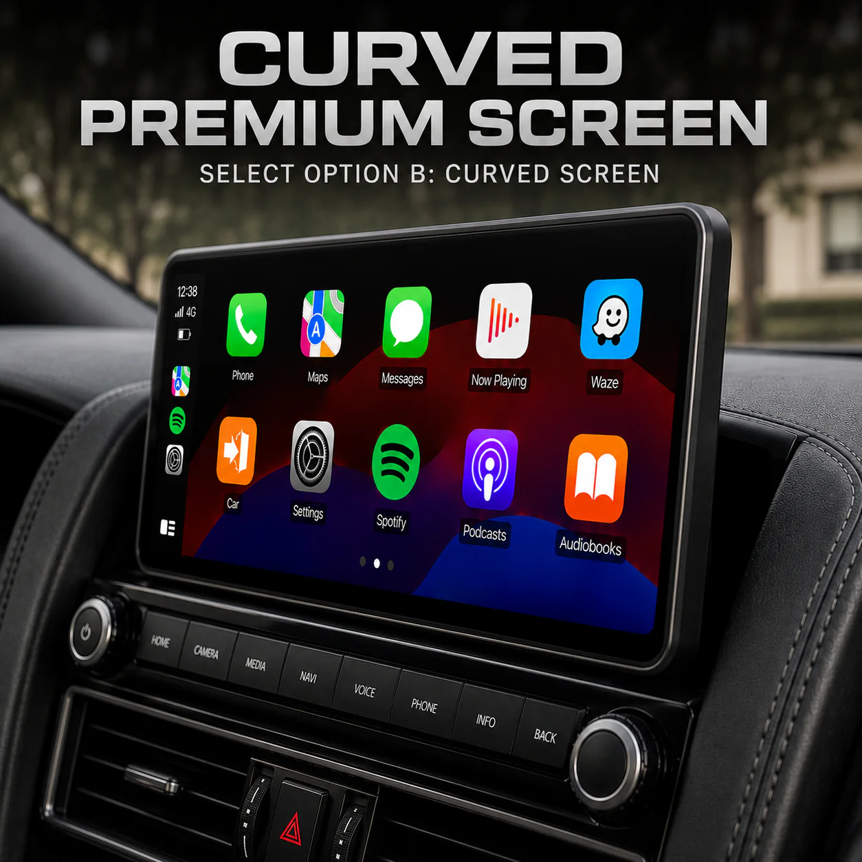 Nissan Patrol Y62 Ti / Ti-L / Warrior (2010 - 2024) 12.3" HD Plug & Play Head Unit Upgrade Kit: Car Radio with Wireless & Wired Apple CarPlay & Android Auto - Image 10