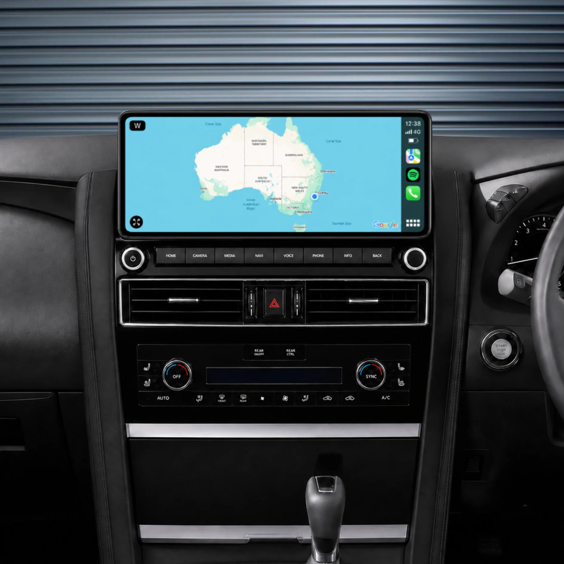 Nissan Patrol Y62 Ti / Ti-L / Warrior (2010 - 2024) 12.3" HD Plug & Play Head Unit Upgrade Kit: Car Radio with Wireless & Wired Apple CarPlay & Android Auto - Image 2