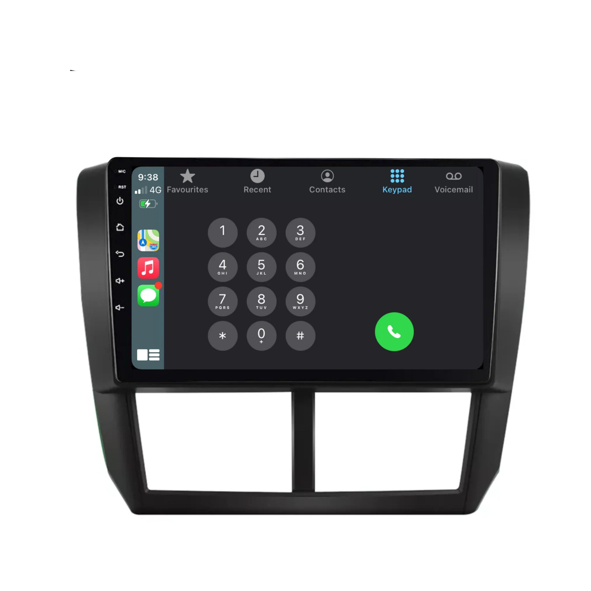 Subaru Forester/Impreza/WRX (2008-2012) Plug & Play Head Unit Upgrade Kit: Car Radio with Wireless & Wired Apple CarPlay & Android Auto - Image 4
