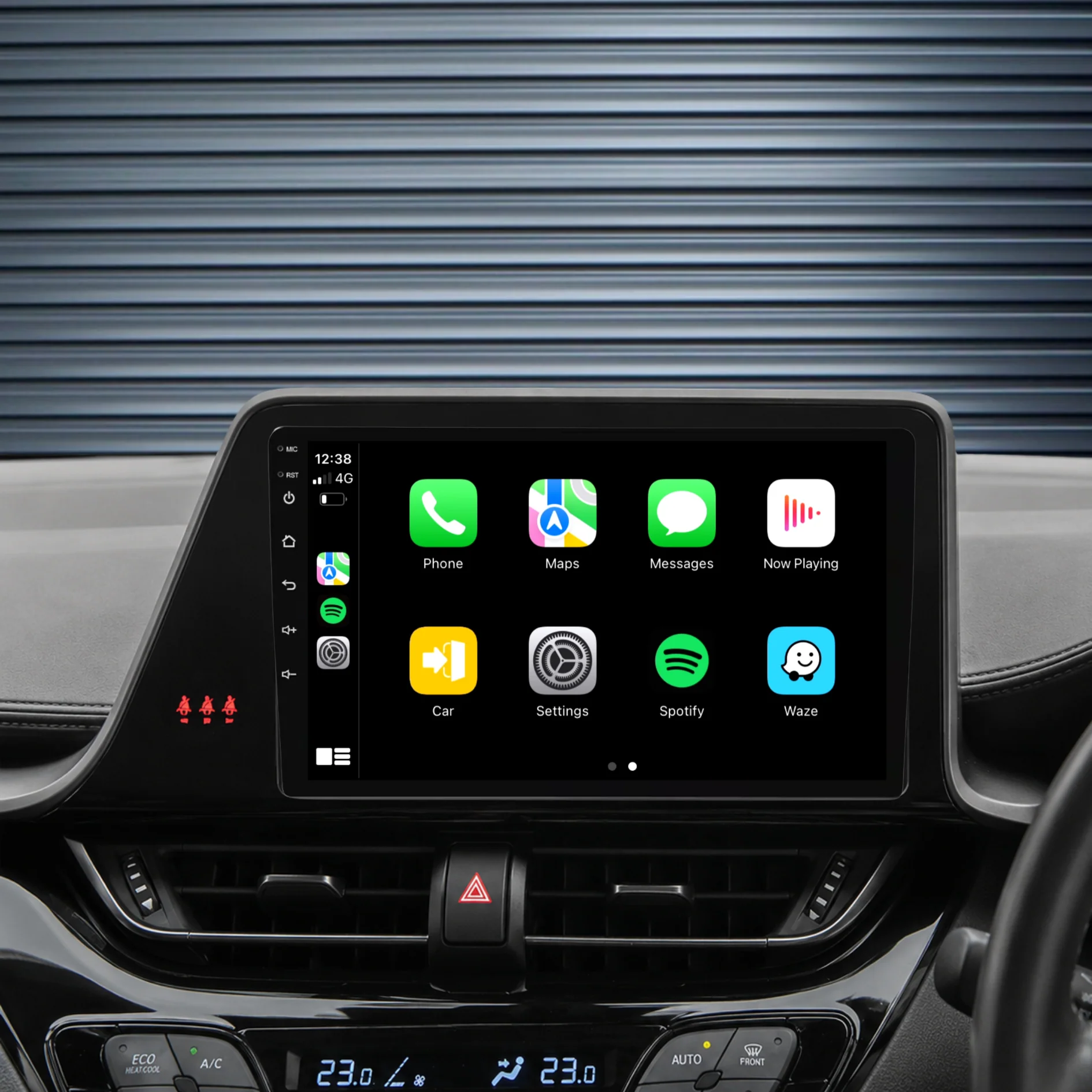 Toyota C-HR (2016-2022) Plug & Play Head Unit Upgrade Kit: Car Radio with Wireless & Wired Apple CarPlay & Android Auto