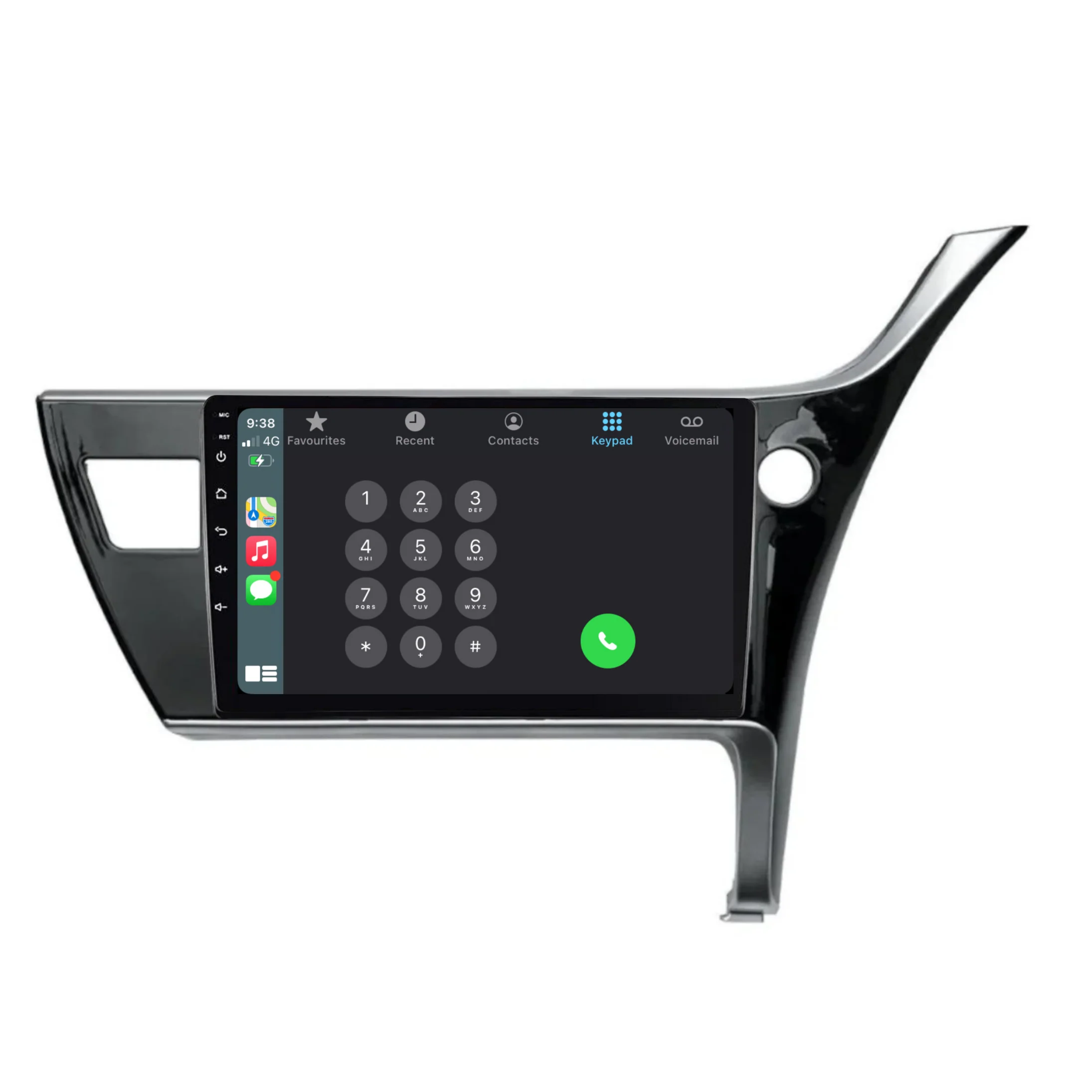 Toyota Corolla Hatch (2015-2018) Plug & Play Head Unit Upgrade Kit: Car Radio with Wireless & Wired Apple CarPlay & Android Auto - Image 3