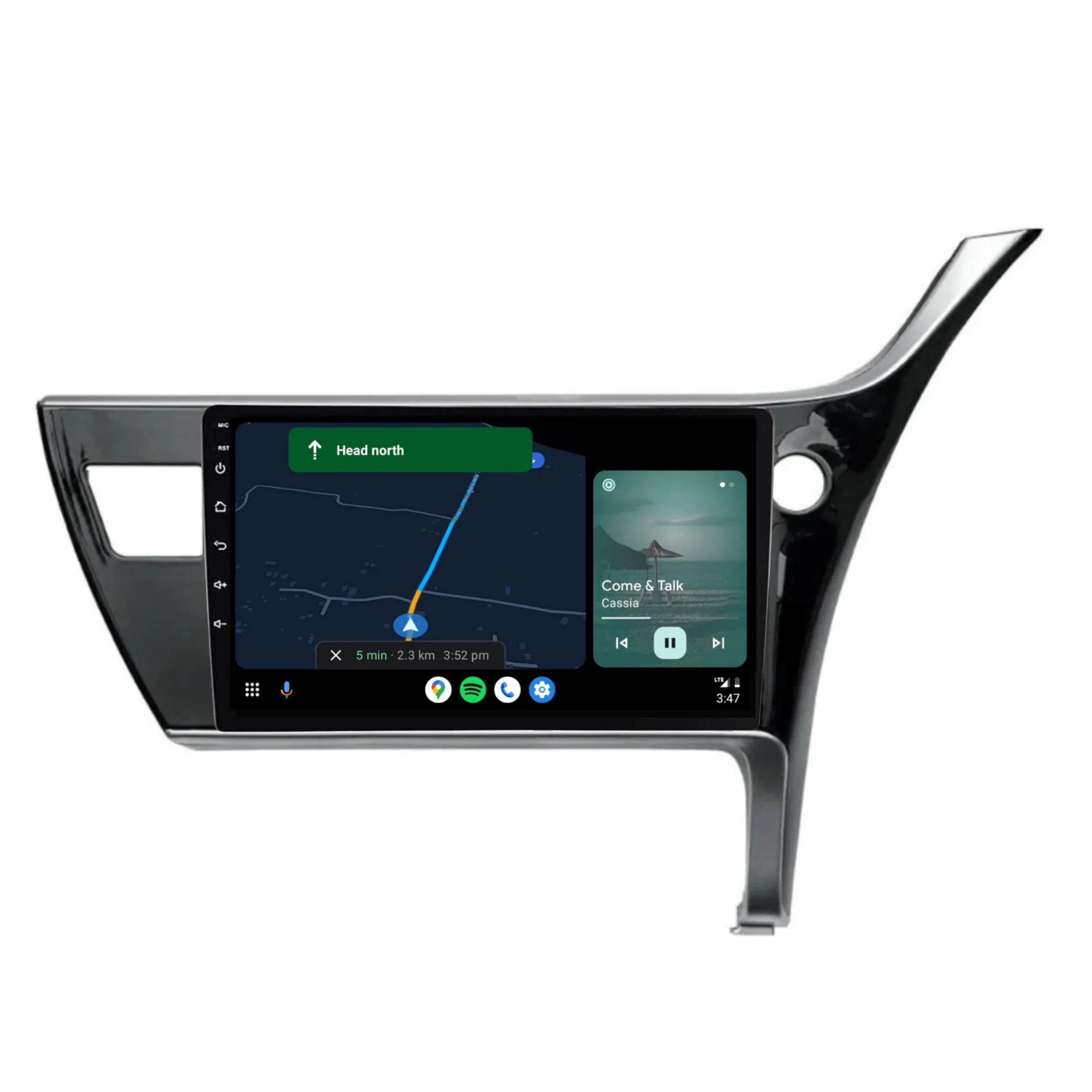 Toyota Corolla Hatch (2015-2018) Plug & Play Head Unit Upgrade Kit: Car Radio with Wireless & Wired Apple CarPlay & Android Auto - Image 4