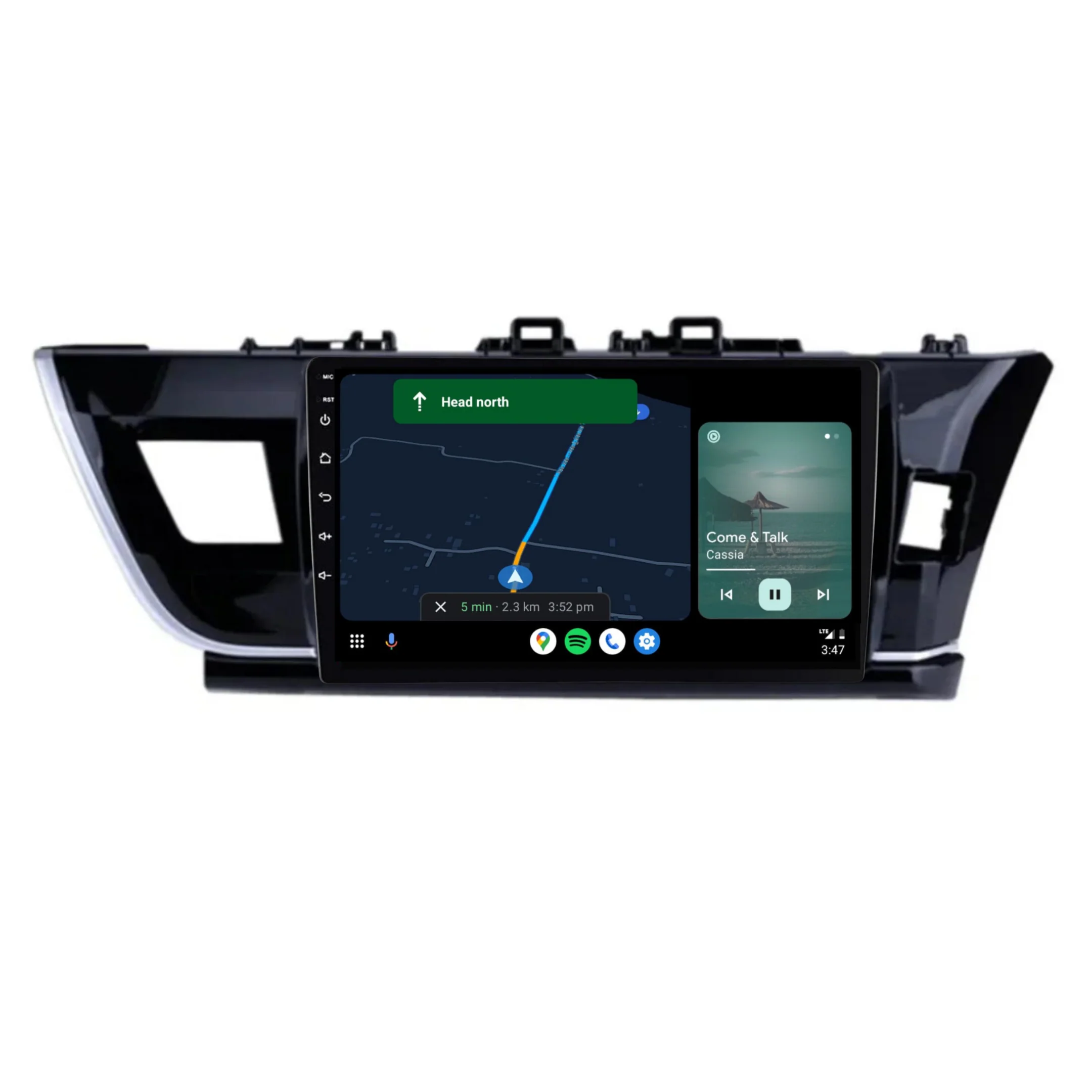 Toyota Corolla Sedan (2013-2016) Plug & Play Head Unit Upgrade Kit: Car Radio with Wireless & Wired Apple CarPlay & Android Auto - Image 4