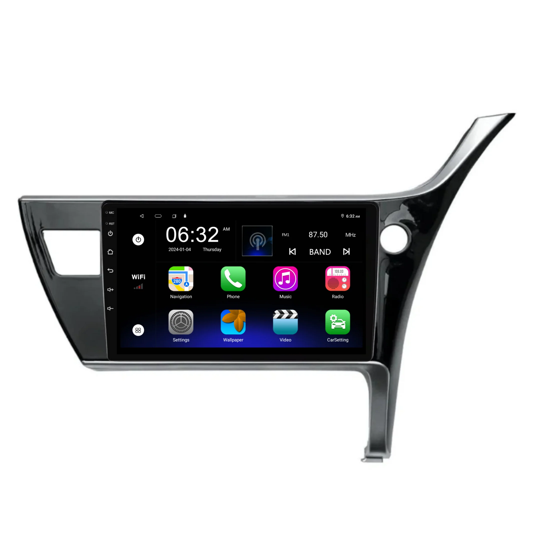 Toyota Corolla Sedan (2017-2019) Plug & Play Head Unit Upgrade Kit: Car Radio with Wireless & Wired Apple CarPlay & Android Auto - Image 6