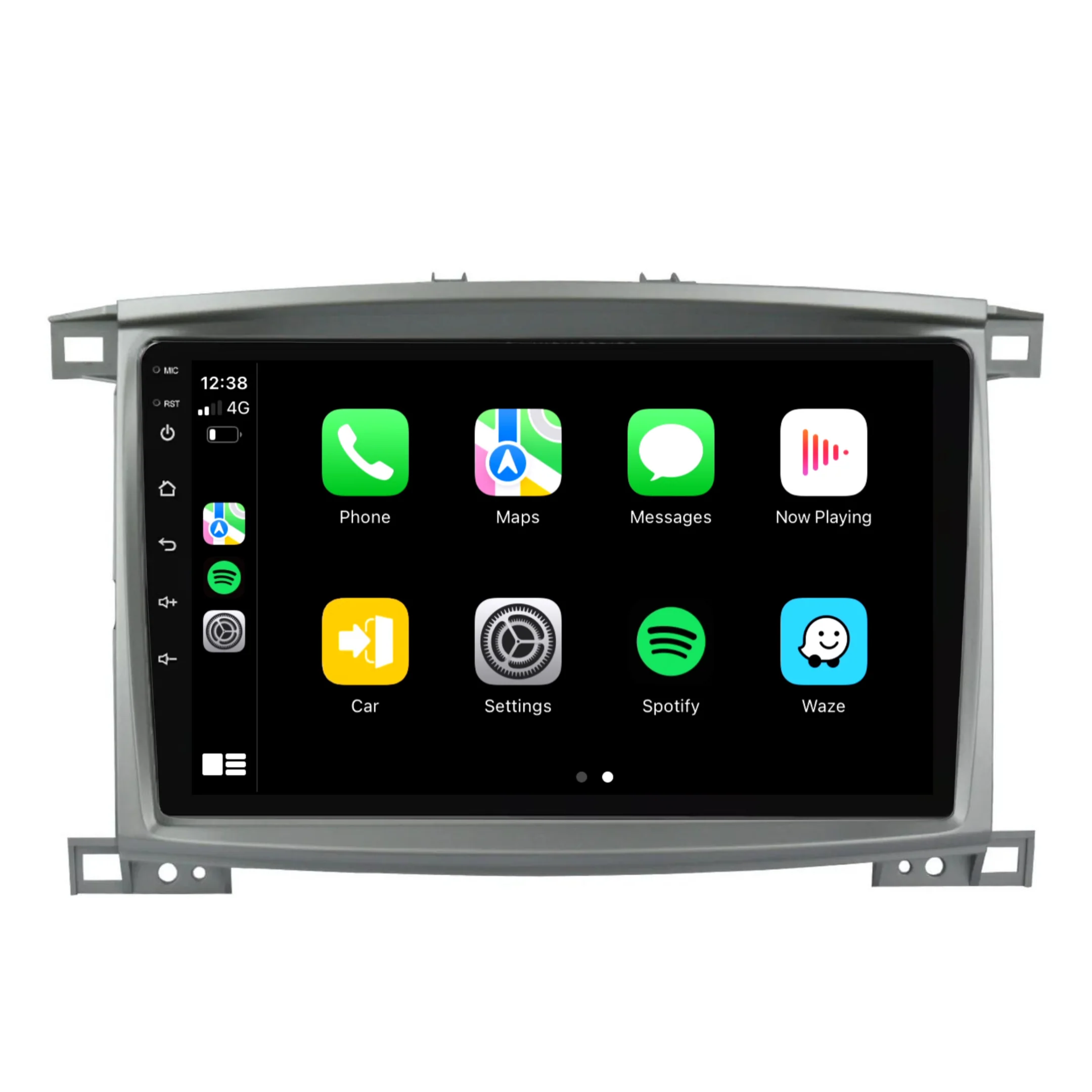 Toyota Landcruiser 100 Series SAHARA 10" (2002-2007) Plug & Play Head Unit Upgrade Kit: Car Radio with Wireless & Wired Apple CarPlay & Android Auto