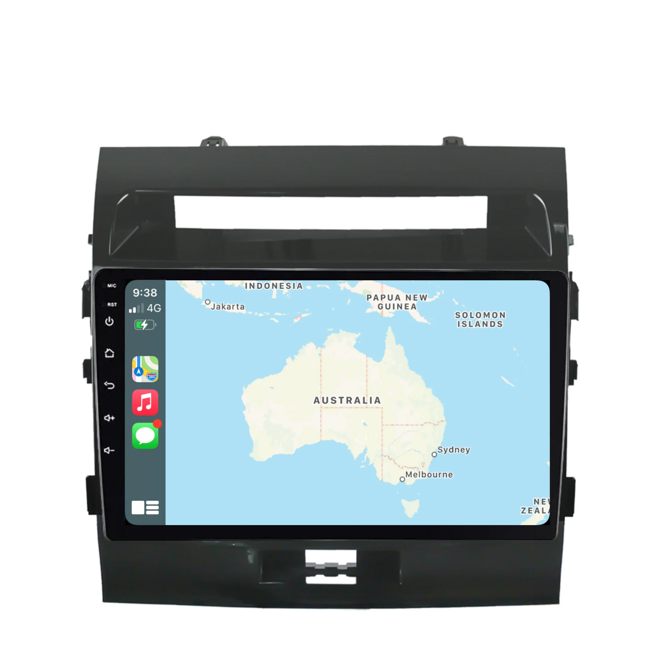 Toyota Landcruiser 200 Series VX GXL GX (2008-2015) Plug & Play Head Unit Upgrade Kit: Car Radio with Wireless & Wired Apple CarPlay & Android Auto - Image 3