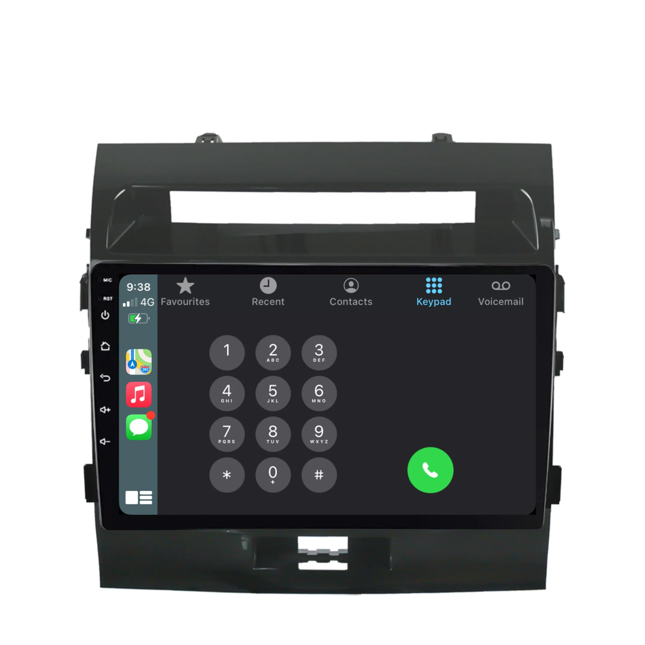 Toyota Landcruiser 200 Series VX GXL GX (2008-2015) Plug & Play Head Unit Upgrade Kit: Car Radio with Wireless & Wired Apple CarPlay & Android Auto - Image 4