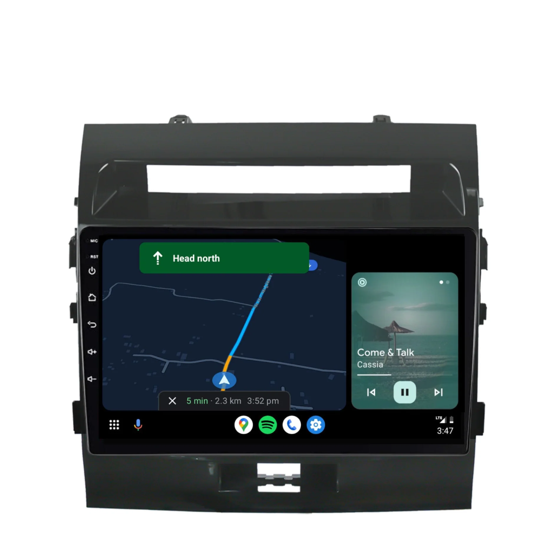 Toyota Landcruiser 200 Series VX GXL GX (2008-2015) Plug & Play Head Unit Upgrade Kit: Car Radio with Wireless & Wired Apple CarPlay & Android Auto - Image 5