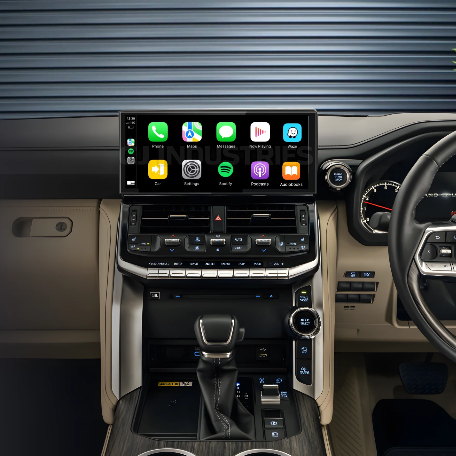 Toyota Landcruiser LC300 300 Series (2021 - 2025) 12.3" HD Plug & Play Head Unit Upgrade Kit: Car Radio with Wireless & Wired Apple CarPlay & Android Auto