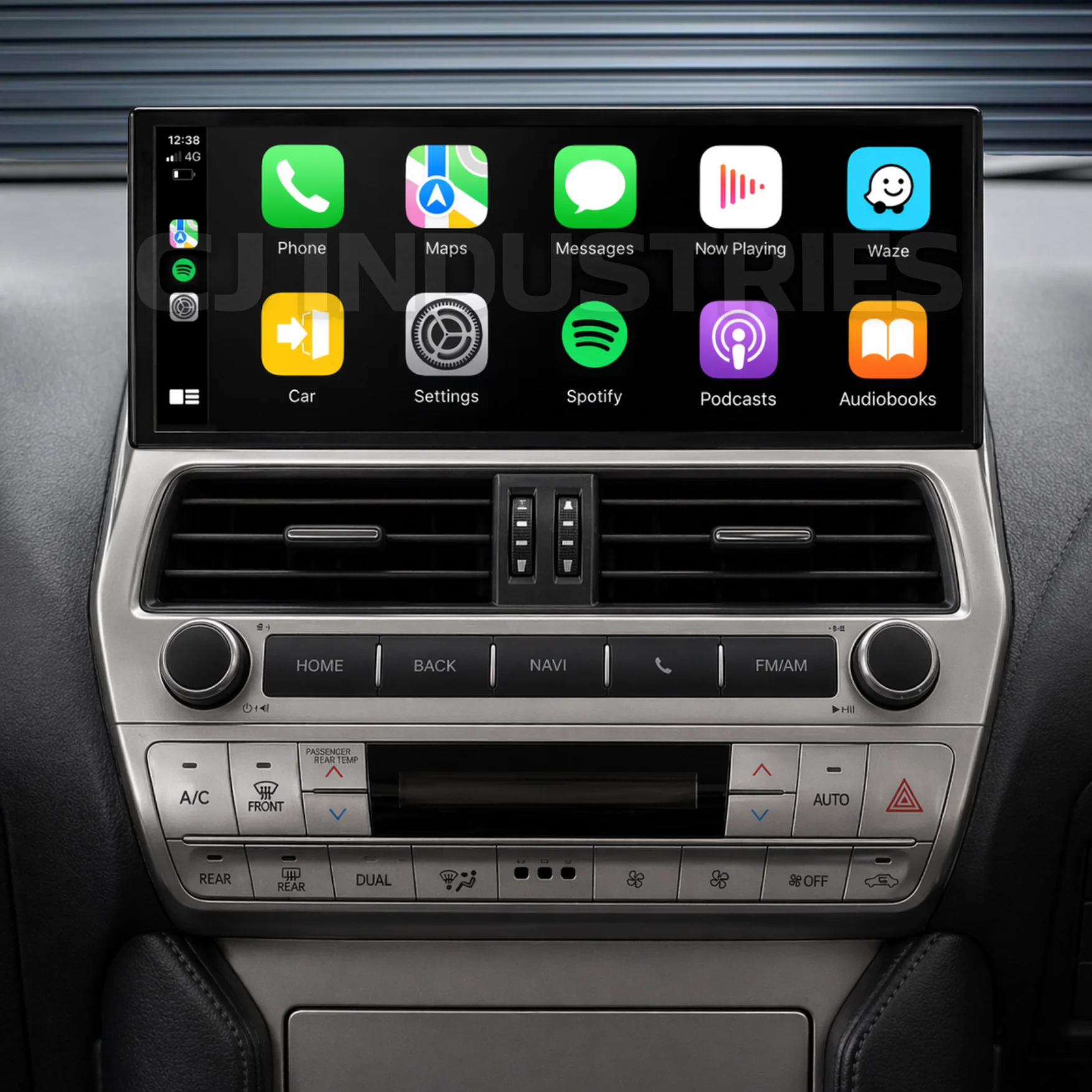Toyota Prado (2018-2024) 12.3" HD Plug & Play Head Unit Upgrade Kit: Car Radio with Wireless & Wired Apple CarPlay & Android Auto
