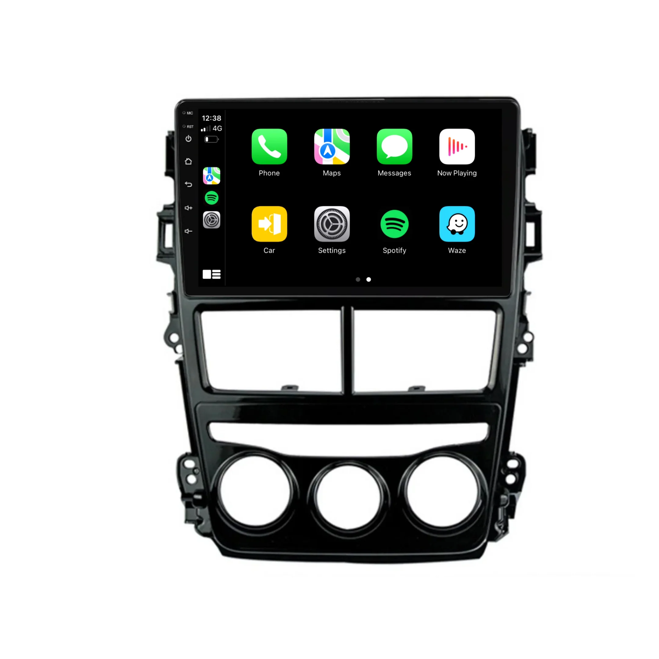Toyota Yaris (2018-2019) Plug & Play Head Unit Upgrade Kit: Car Radio with Wireless & Wired Apple CarPlay & Android Auto