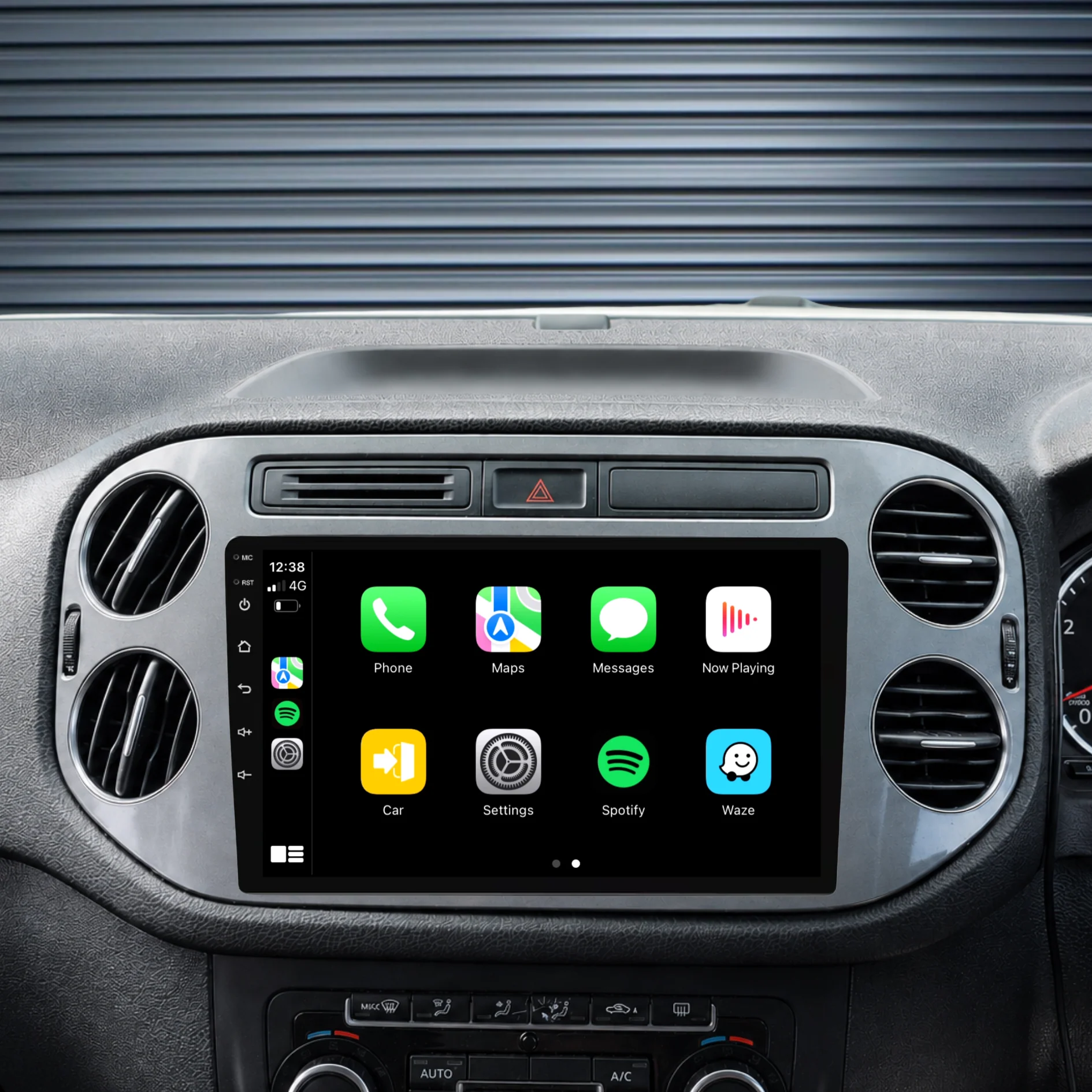 Volkswagen Tiguan SILVER (2010-2016) Plug & Play Head Unit Upgrade Kit: Car Radio with Wireless & Wired Apple CarPlay & Android Auto