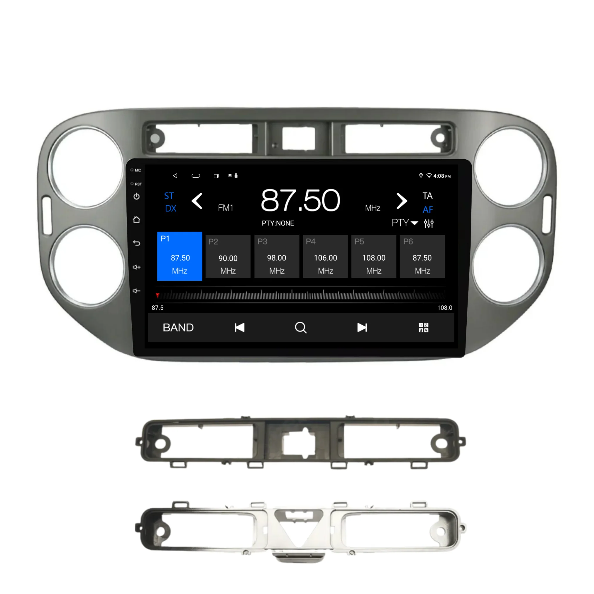 Volkswagen Tiguan SILVER (2010-2016) Plug & Play Head Unit Upgrade Kit: Car Radio with Wireless & Wired Apple CarPlay & Android Auto - Image 6