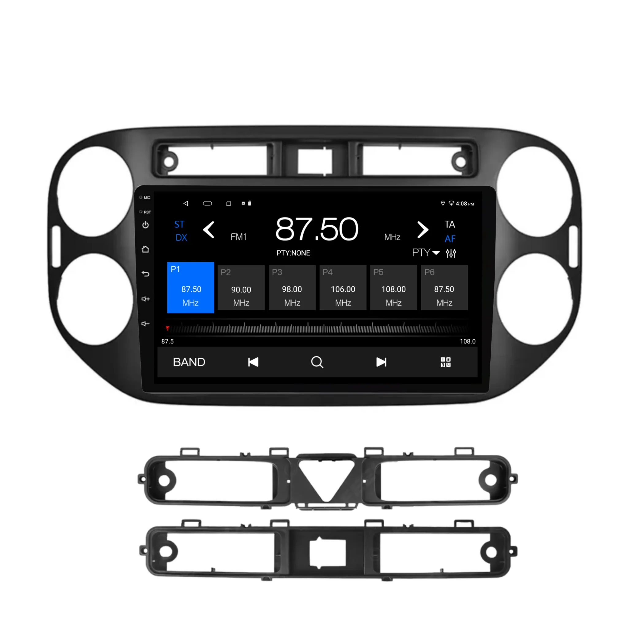 Volkswagen Tiguan BLACK (2010-2016) Plug & Play Head Unit Upgrade Kit: Car Radio with Wireless & Wired Apple CarPlay & Android Auto - Image 6